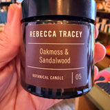 Grounding Candle  Oakmoss & Sandalwood Rebecca Tracey 20-25 hour burn