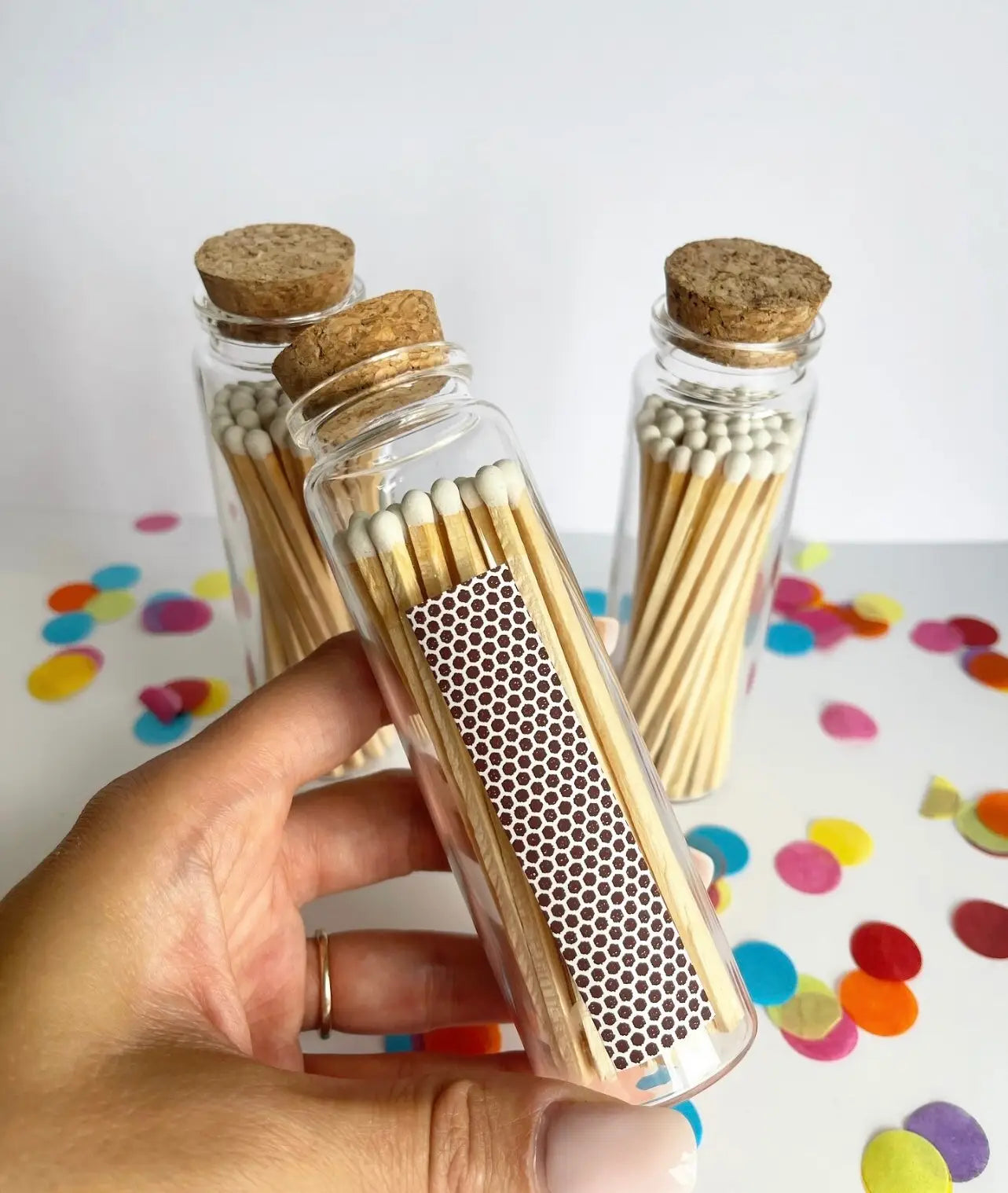 Jar of Long White Matches