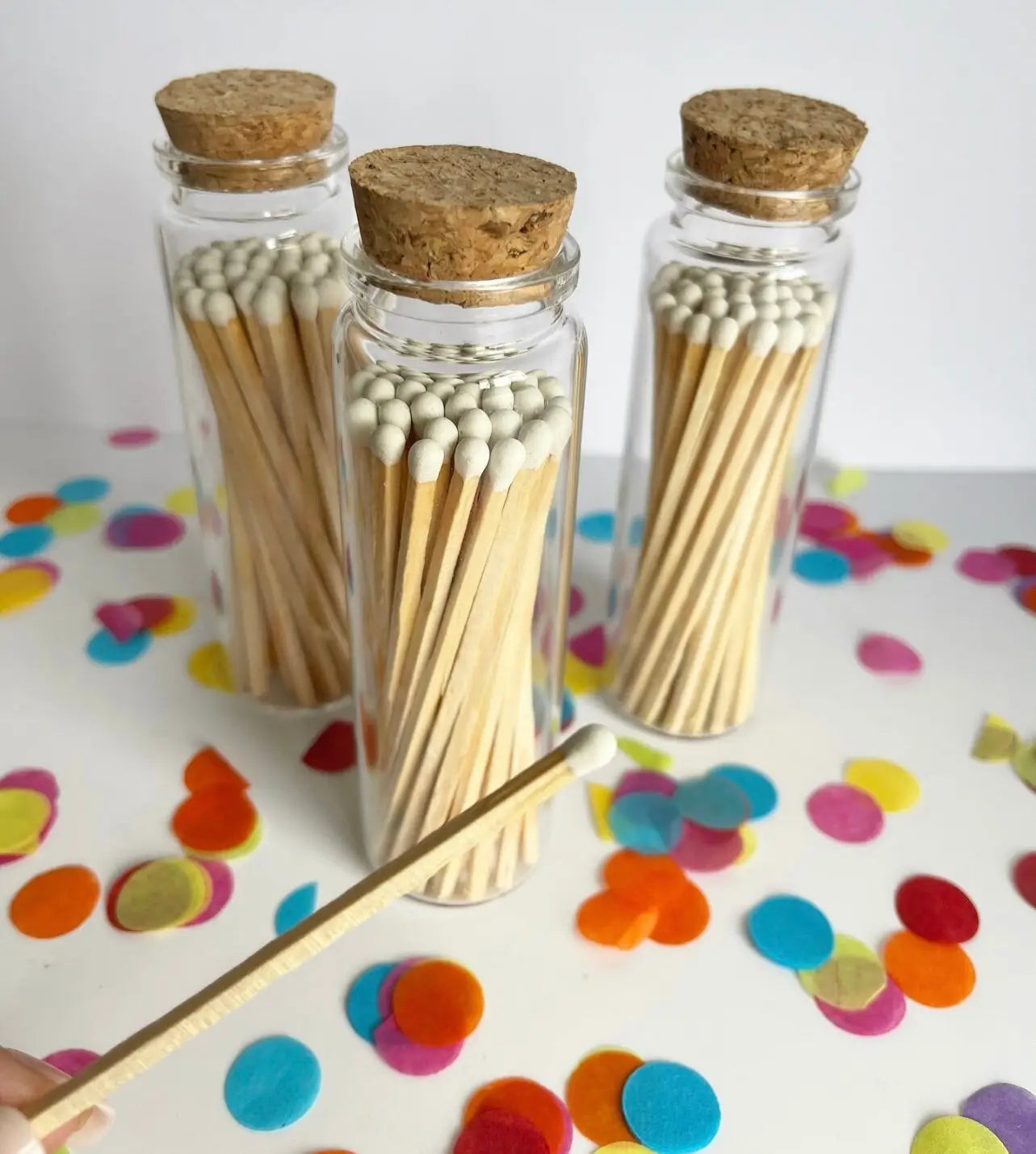 Jar of Long White Matches