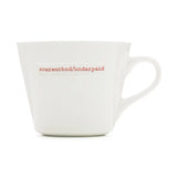 Keith Brymer Jones Mug 350ml- Overworked/Underpaid