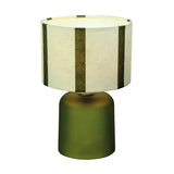 Khaki  Striped Led Decoration with Batteries D13 H20cm