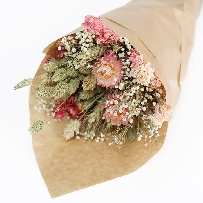 Dried Flower Bouquet Pink