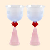 Lips Tinted Wine Glasses - Set of 2 Eleanor Bowmer