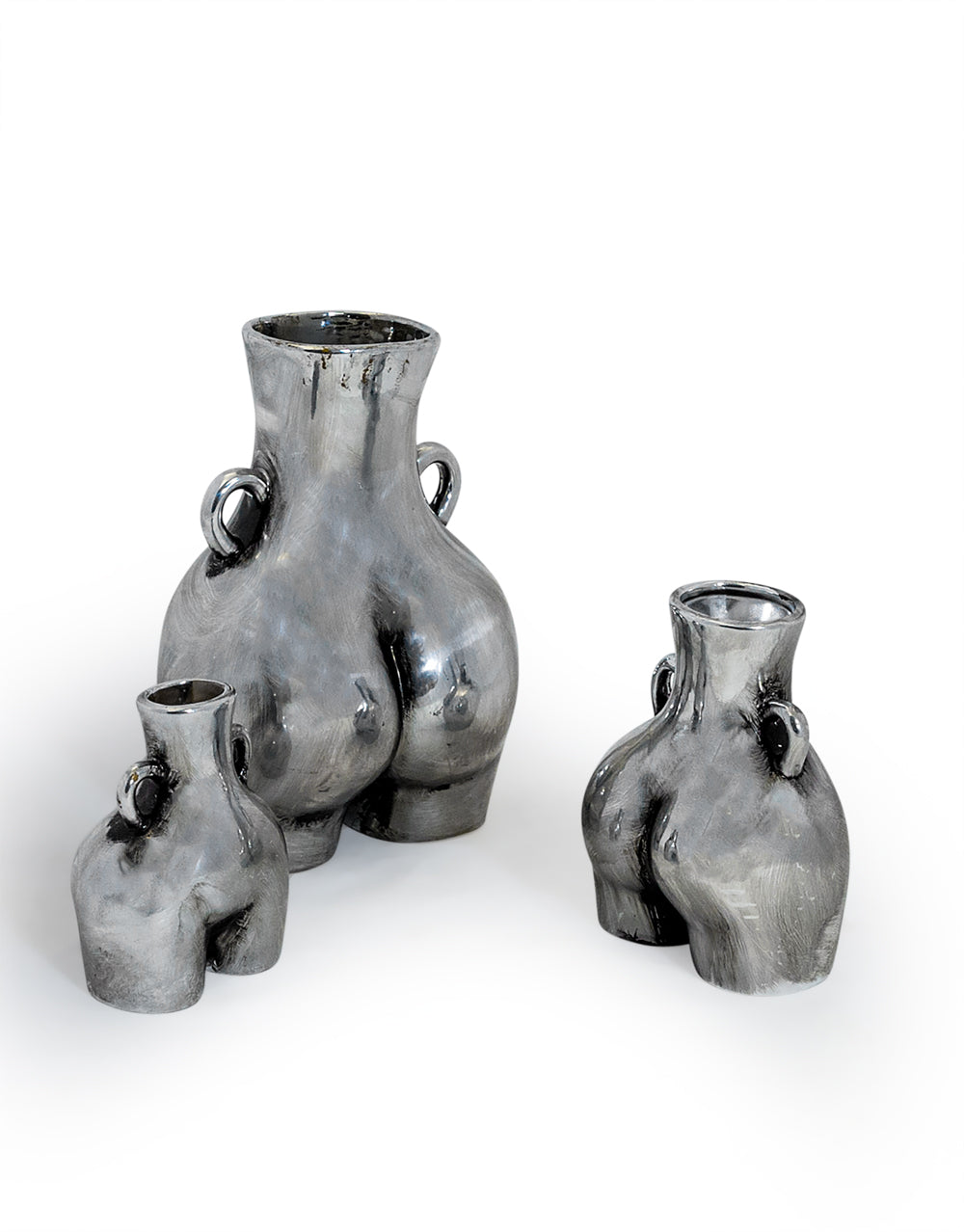 Love Handle Vase - Silver - Large