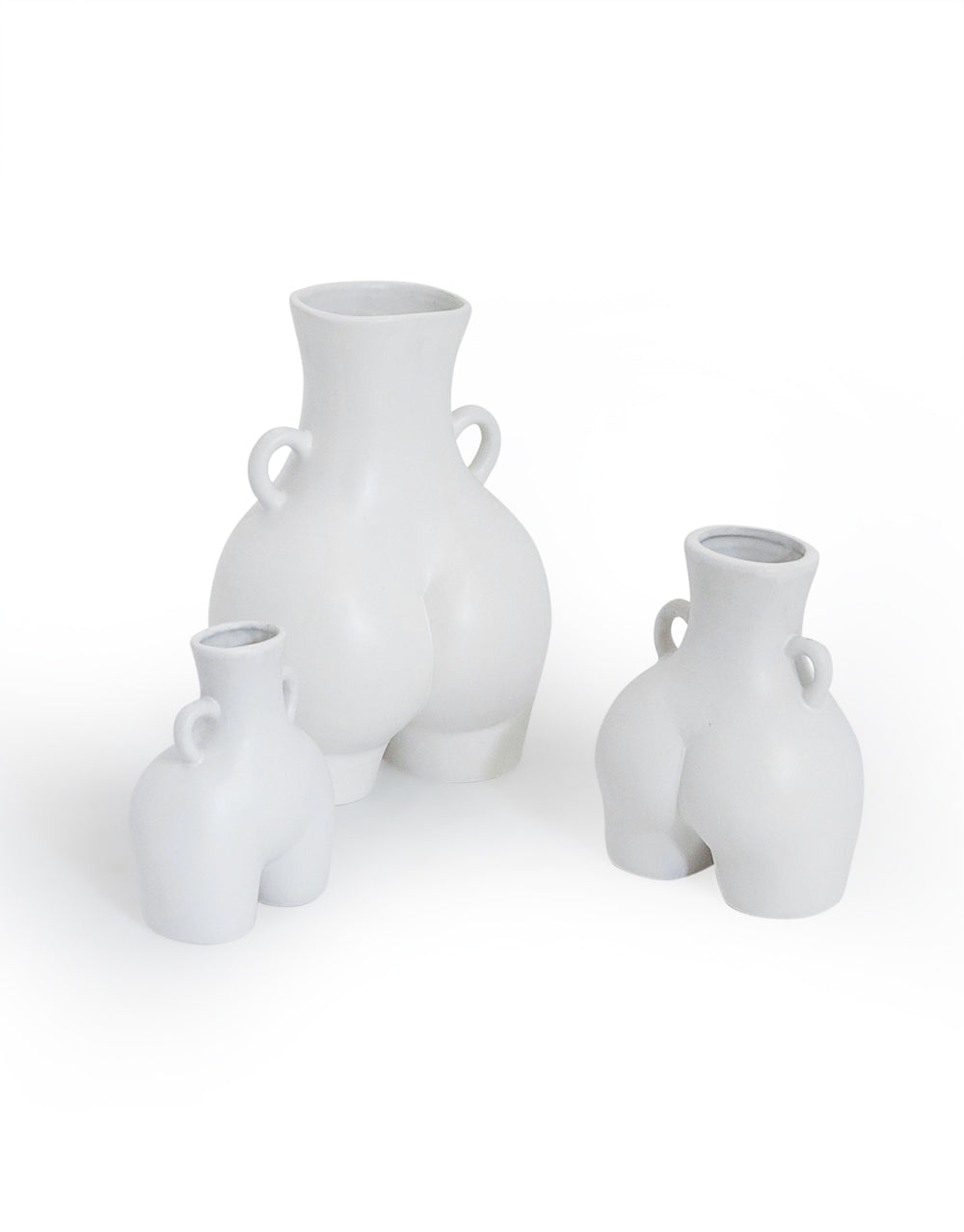 Love Handle Vase - White - Large