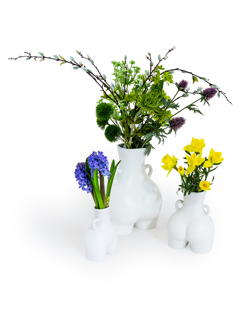 Love Handle Vase - White - Large