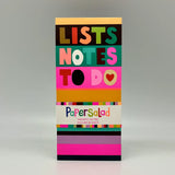 Magnetic List Pad Notes To Do List Stripes Bright Stationery
