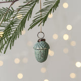 Mini Teal Acorn Bauble