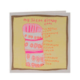 My Ideal Birthday Cake Greeting Card