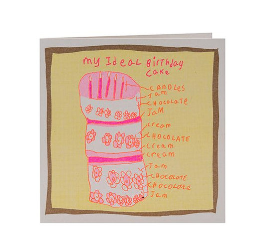 My Ideal Birthday Cake Greeting Card