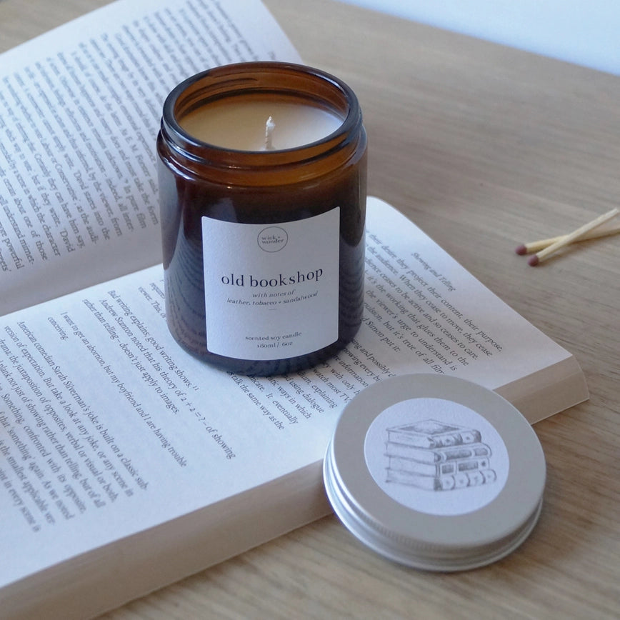 Old Bookshop Soy Candle