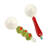 Olive & Chilli Ceramic Spoons