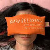 Overthinking My Life Lavender Eyebag