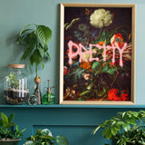 Framed Pretty Graffiti Art Print