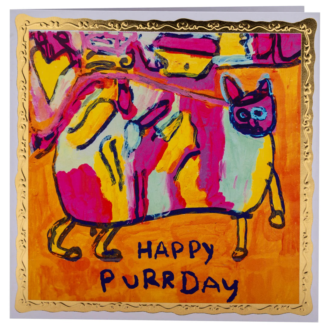 Happy Purr Day, Greetings Card