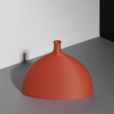 Recycled Flat Hemisphere Vase - Terracotta