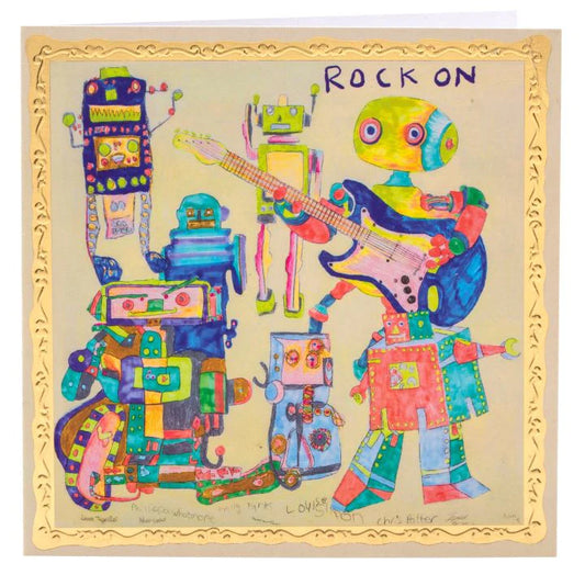 Rock on Robot, Greetings Card