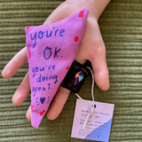 Sensory Palm Bag: Handmade Lavender Bag:Purple