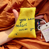 Sensory Palm Bag: Handmade Lavender Bag: Yellow