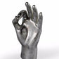 Silver 'OK' Hand Figure