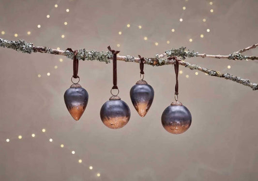 Nevasa Baubles - Dark Smoke & Antique Copper Nkuku