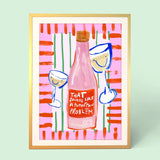 That Sounds Like A Tomorrow Problem Print White Frame Eleanor Bowmer A4