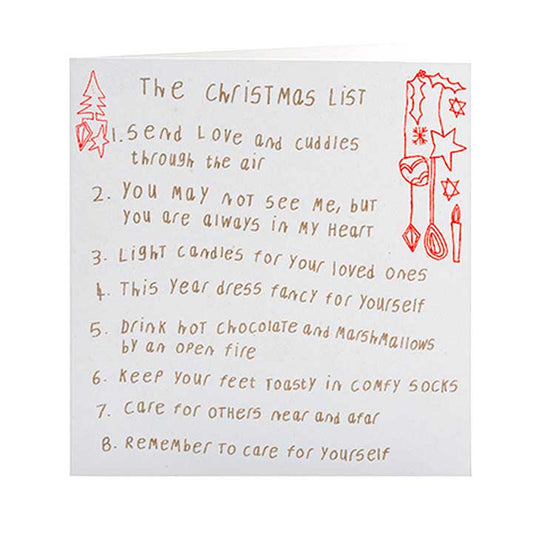 The Christmas List Greeting Card