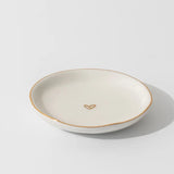 Trinket Dish. Gold Heart, Star