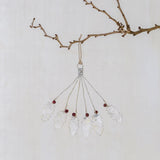 White Holly Bunch with Red Berries