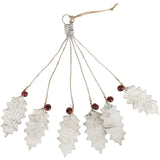 White Holly Bunch with Red Berries