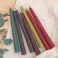 Coloured Beeswax Taper Candle x3