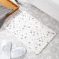 Terrazzo Stone Non Slip Bath Mat Grey