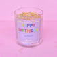 Birthday Cake Happy Birthday Sprinkle Candle