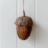 Dark Brown Leaf Acorn L10cm / W10cm / H14cm