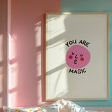Washing Away My Regrets Bathroom Print A4 in White Frame