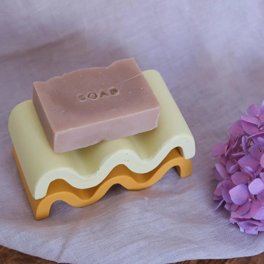 Wavy Soap Dish Yellow