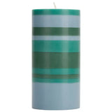 15 cm Tall Striped Bokhara, Beryl & Moonstone Candle