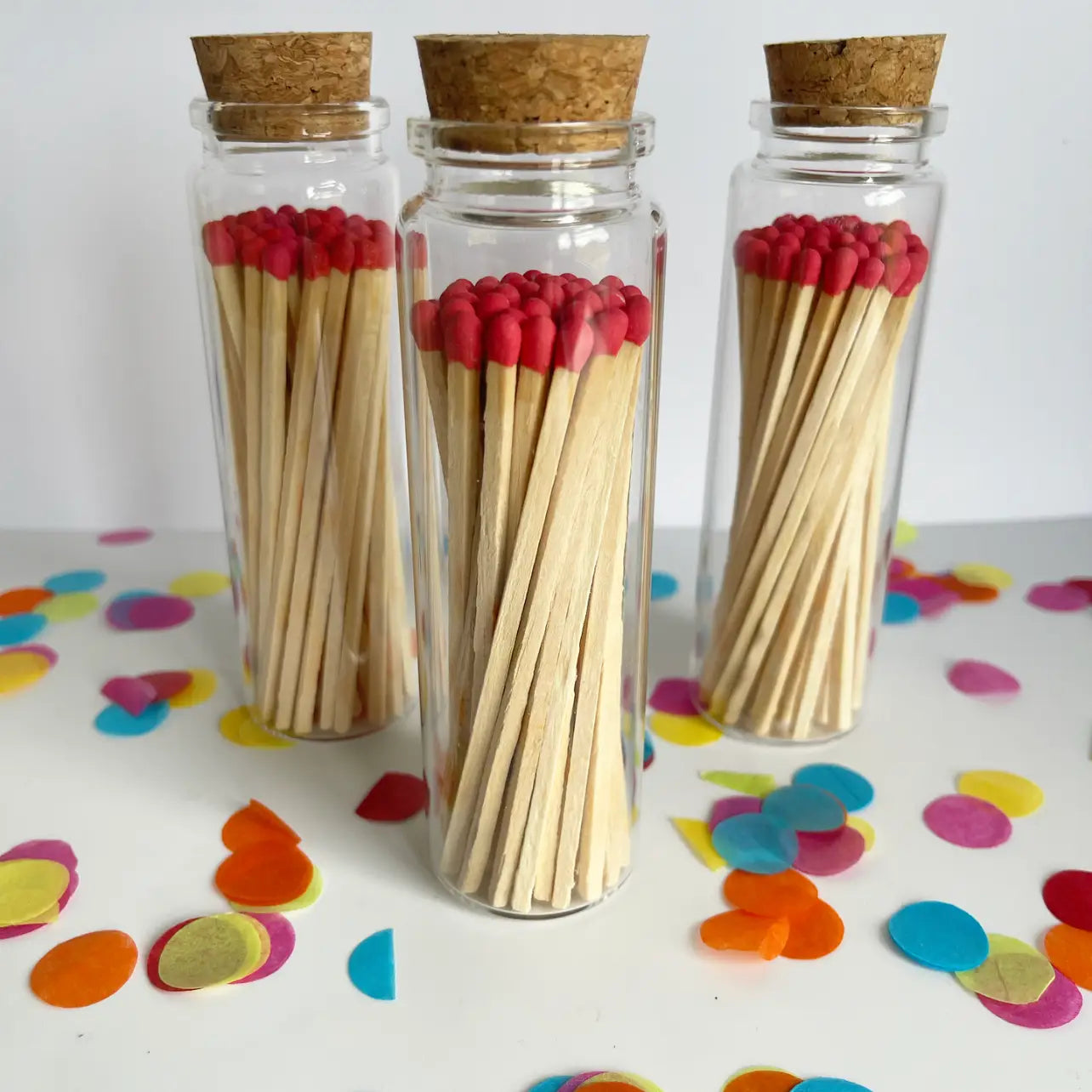 Jar of Long Red Matches