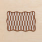 Cotton Placemats Set of 2 in Camel Checkerboard