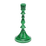 Enamel Candlestick (19cm) - Dark Green