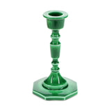 Enamel Candlestick (13cm) - Dark Green