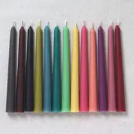 Coloured Beeswax Taper Dinner Candle