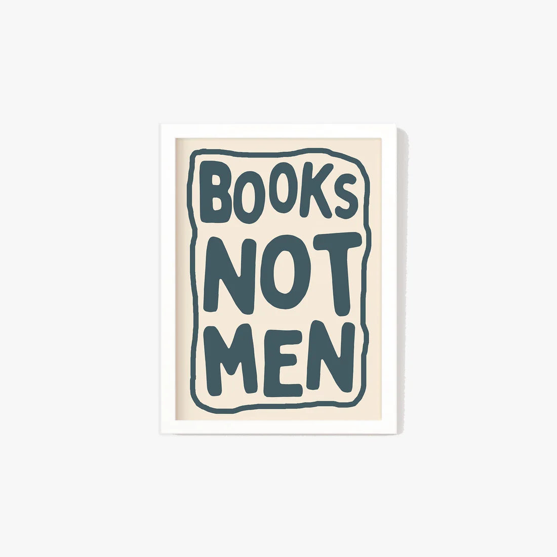 Books Not Men Framed Print