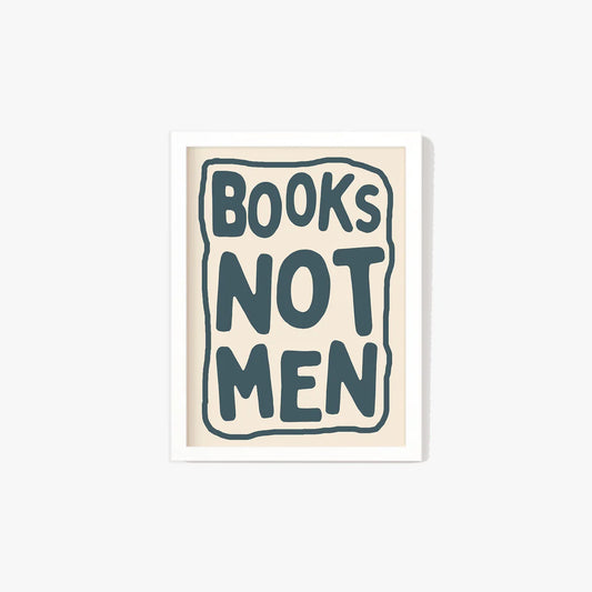 Books Not Men Framed Print