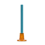 Glass Candleholder in Almond Shell