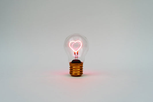 Cordless Lightbulb - Heart Lamp