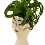 Ceramic Doodle Woman's Face Vase - Blush