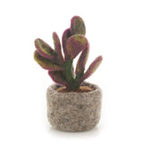 Handmade Felt Biodegradable Miniature Plant Ficus Elastica