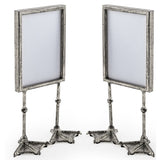 Antique Silver 5x7 Duck Leg Photo Frame - Portrait