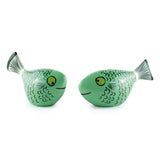 Jade Green Fish Salt and Pepper Shakers by Hannah Turner